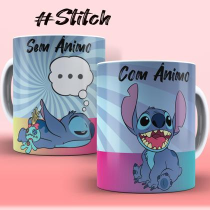 Imagem de Caneca Stitch com e sem café