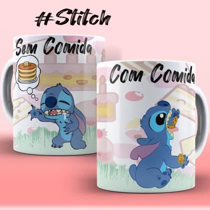 Imagem de Caneca Stitch com e sem café