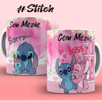 Imagem de Caneca Stitch com e sem café