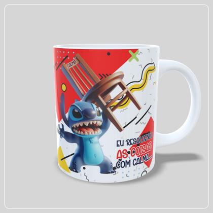 Imagem de Caneca Stitch Resolvendo as Coisas com Calma