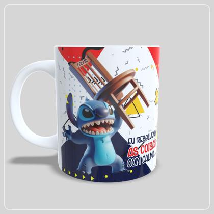 Imagem de Caneca Stitch Resolvendo as Coisas com Calma