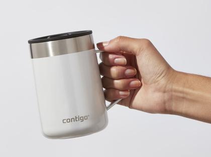 Imagem de Caneca Térmica com Tampa 414ml Quente e Frio Contigo Branca