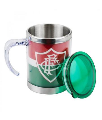 Imagem de Caneca Térmica Com Tampa Fluminense Força Gloria e Tradição 450ml