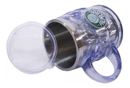 Imagem de Caneca Térmica Com Tampa Transparente 500ml Palmeiras