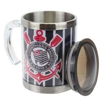 Imagem de Caneca Termica Corinthians + Chaveiro Terra Sagrada Oficial