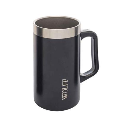Imagem de Caneca Térmica de Aço Inox Preta 500ml