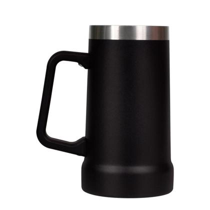 Imagem de Caneca Térmica de Cerveja 500ml Preta - MOR
