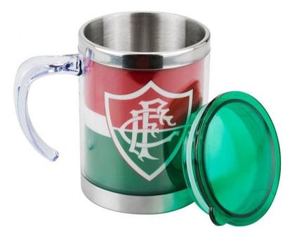 Imagem de Caneca Térmica Palmeiras Oficial Time Inox Com Tampa 450ml