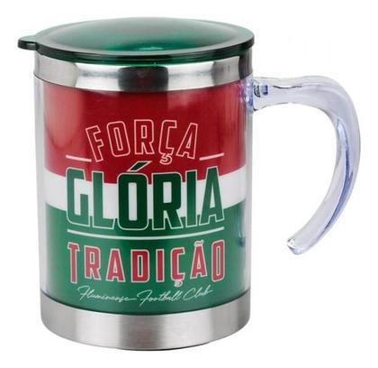 Imagem de Caneca Térmica Palmeiras Oficial Time Inox Com Tampa 450ml