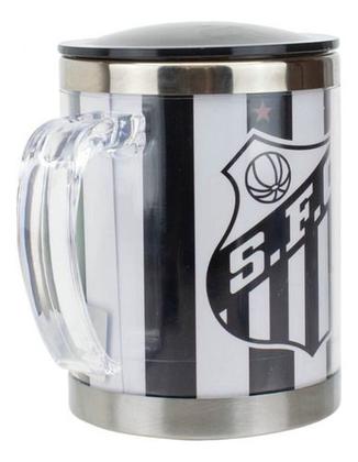 Imagem de Caneca Térmica Palmeiras Oficial Time Inox Com Tampa 450ml