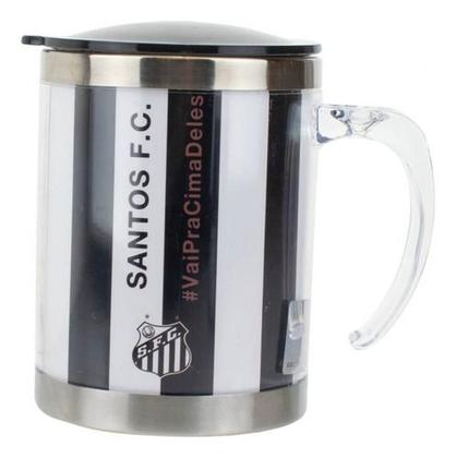 Imagem de Caneca Térmica Palmeiras Oficial Time Inox Com Tampa 450ml