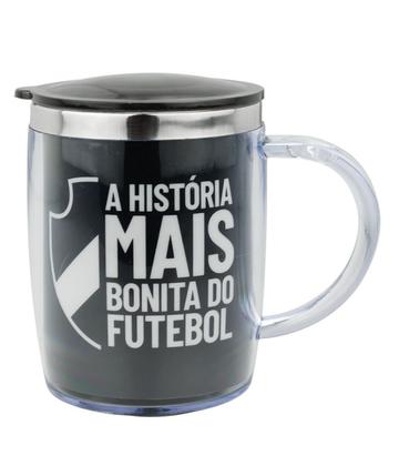 Imagem de Caneca Térmica Palmeiras Oficial Time Inox Com Tampa 450ml
