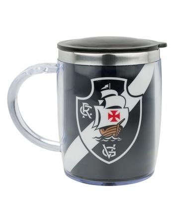 Imagem de Caneca Térmica Palmeiras Oficial Time Inox Com Tampa 450ml