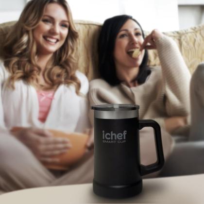 Imagem de Caneca Térmica para Chopp Com Tampa Smart Cup iChef 710 ml