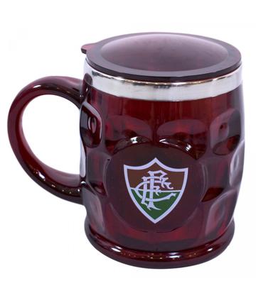 Imagem de Caneca Térmica Relevo Com Tampa 500ML - Fluminense