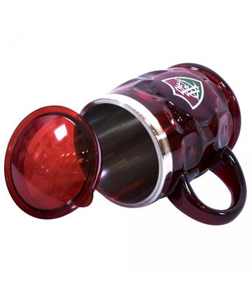 Imagem de Caneca Térmica Relevo Com Tampa 500ML - Fluminense