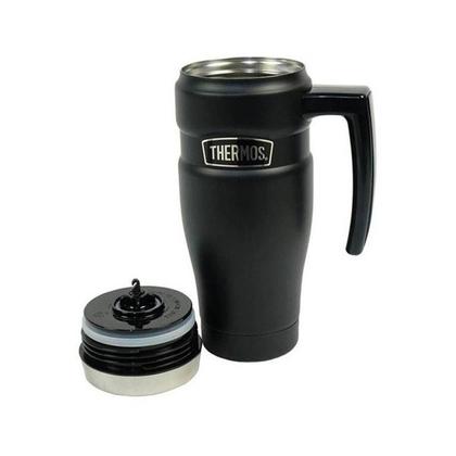 Imagem de Caneca Termica Thermos Alpes Preta Com Alca 470ml