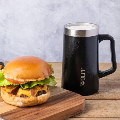 Imagem de Caneca Termica Wolff Para Cerveja De Aço Inox 500 Ml Liso