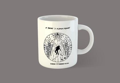 Imagem de Caneca TI Linux planet C81