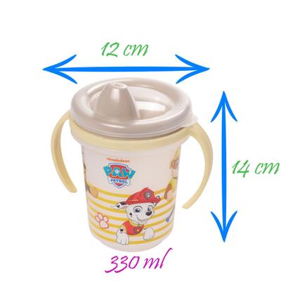 Imagem de Caneca Trio com Alça e Tampa Disney Mickey Minnie Mundo Bita Patrulha Canina Batman 330 ml Plasútil 