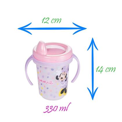 Imagem de Caneca Trio com Alça e Tampa Disney Mickey Minnie Mundo Bita Patrulha Canina Batman 330 ml Plasútil 