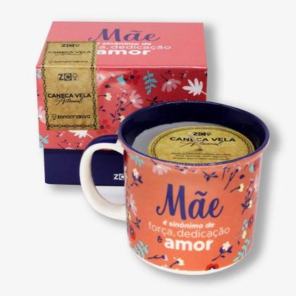 Imagem de Caneca Vela Decorativa Mãe Amor - Zonacriativa