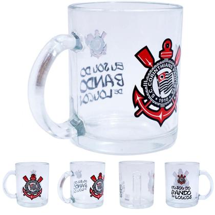 Imagem de Caneca Vidro 350ml Com Abridor Corinthians Mileno REF.:TWZB13150B-1