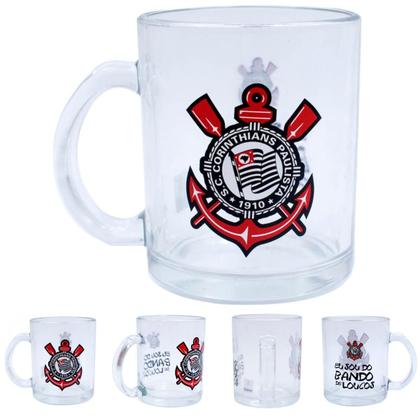 Imagem de Caneca Vidro 350ml Com Abridor Corinthians Mileno REF.:TWZB13150B-1