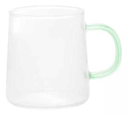 Imagem de Caneca Vidro 360ml Alça Color