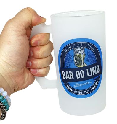 Imagem de Caneca Vidro Cerveja Chopp Personalizado Bar Barzinho Boteco