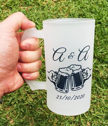 Imagem de Caneca Vidro Cerveja Chopp Personalizado Noivo Casamento