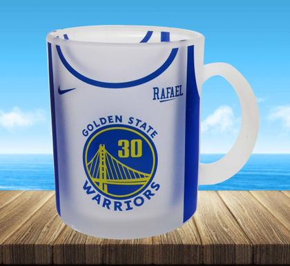 Imagem de Caneca Vidro Jateado 325 ml Cerveja Camisa de Basquete