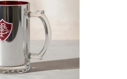 Imagem de Caneca vidro metalic times - fluminense