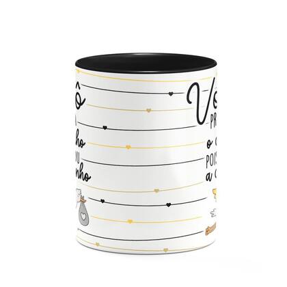 Imagem de Caneca - Vovô prepara o colinho, q estou a caminho! B-black