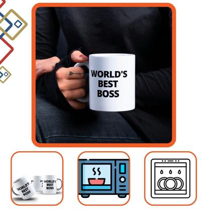 Imagem de Caneca Xicara Café The Office Série The Worlds Best Boss