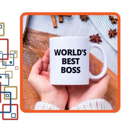 Imagem de Caneca Xicara Café The Office Série The Worlds Best Boss