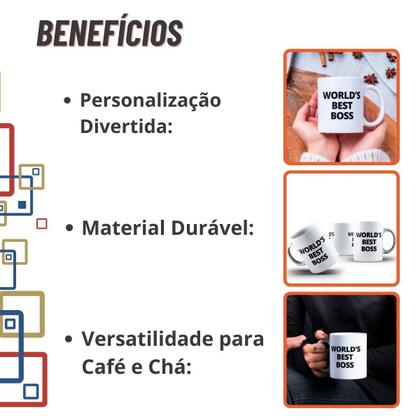 Imagem de Caneca Xicara Café The Office Série The Worlds Best Boss