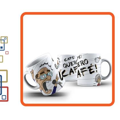 Imagem de Caneca Xícara Cerâmica 325ml Presente Meme Eu Quero Café