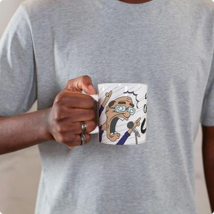 Imagem de Caneca Xícara Cerâmica 325ml Presente Meme Eu Quero Café