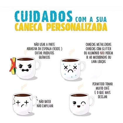 Imagem de Caneca Xícara Cerâmica Gamer para Chá Café Geek Side Faces