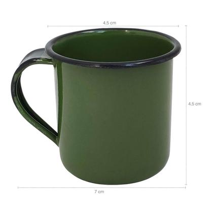 Imagem de Caneca Xícara de 70ml Chá Café Esmaltadas Agata Cozinha
