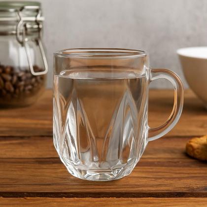Imagem de Caneca Xícara De Vidro Transparente Para Cappuccino Expresso Café 235ml