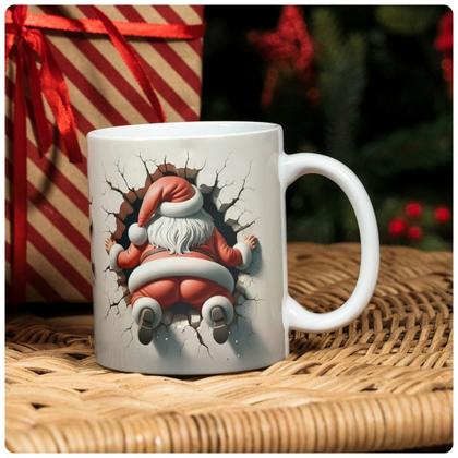 Imagem de Caneca Xicara  Natal criativa Presente Divertido Papai Noel