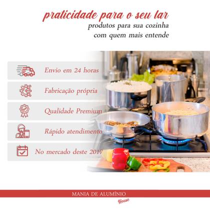 Imagem de Canecão Aluminio Com Orla E Cabo de Madeira Nº 18 - 3.8 Litros