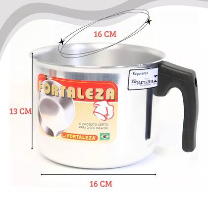 Imagem de Canecao leiteira fortaleza extra forte 2,5 l para sua casa chacara padarias