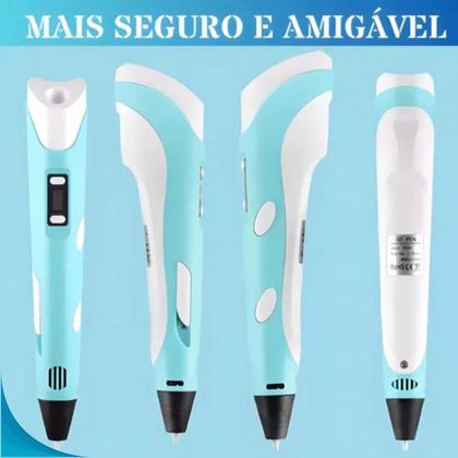 Imagem de Caneta 3D Com Regulagem De Temperatura Ideal Para Hobbies Com Garantia
