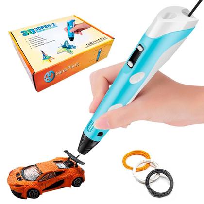Imagem de Caneta 3D Filamentos Infantil Bivolt Cor