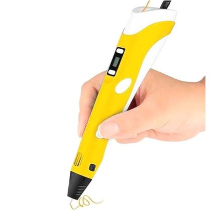 Imagem de Caneta 3d Impressora Profissional Display LCD + 03 Filamentos Velocidade e Temperatura Ajustáveis Modelagem 3D