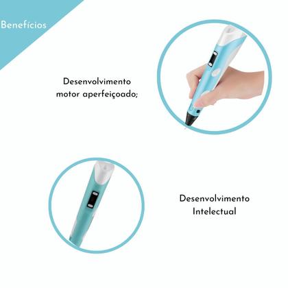 Imagem de Caneta 3D Infantil: Desenhe Com Diversão - Cores Brilhantes