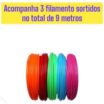 Imagem de Caneta 3D Infantil Educativa Mágica Criativa Para Crianças